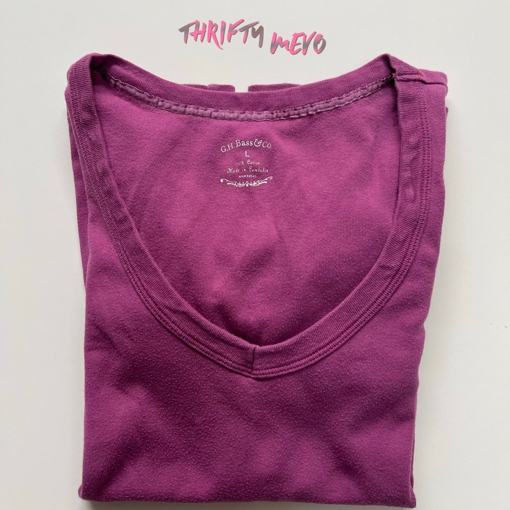 Purple long sleeve shirt
